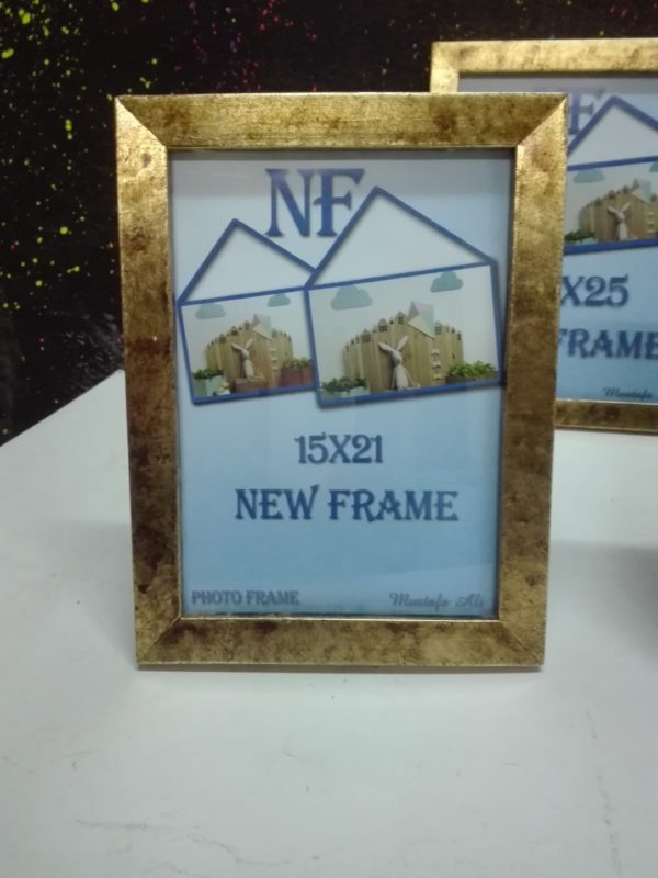 Gold paper frame