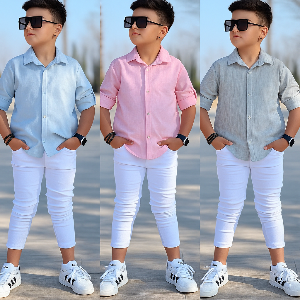Boys Casual Shirt – Comfortable and Stylish Design for Everyday Wear