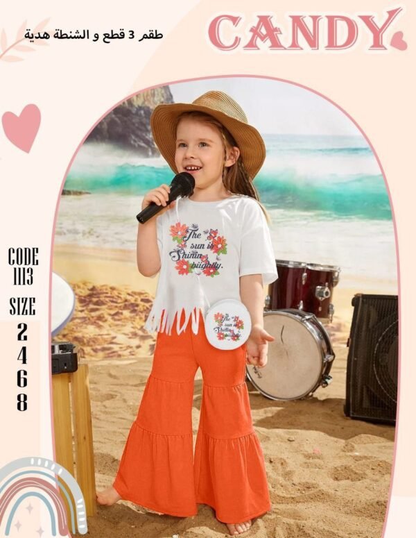 Girls' Summer 2-Piece Set + Gift Bag - Image 3
