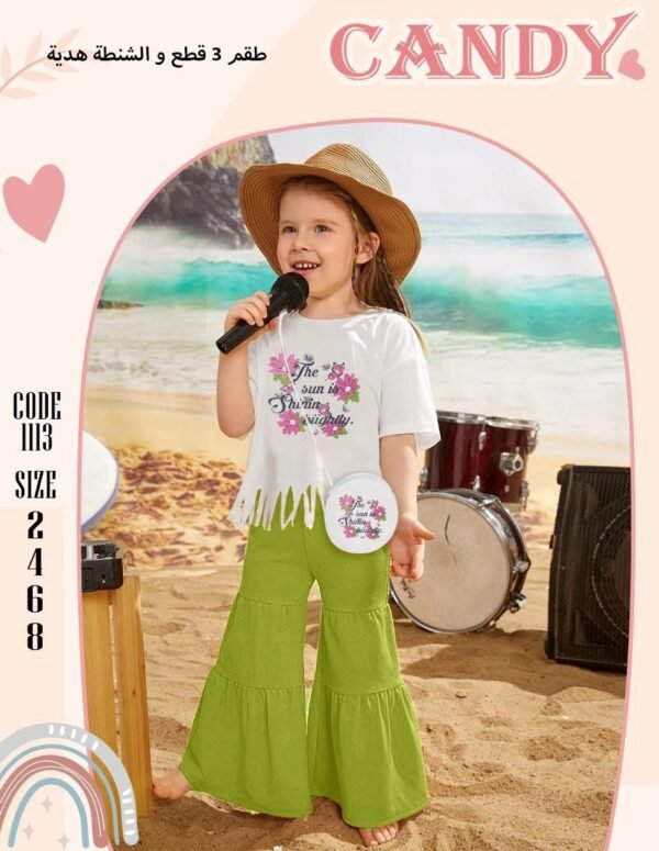 Girls' Summer 2-Piece Set + Gift Bag - Image 2